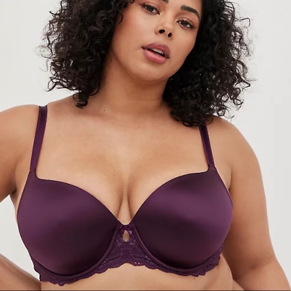 Torrid Microfiber Purple Shine Lightly Lined T-Shirt Bra NWT - Picture 2 of 8